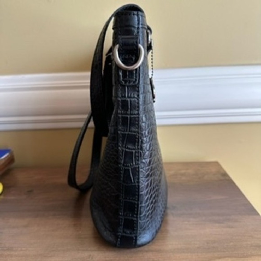 Patricia Nash Lundy Bag Croc Embossed Leather Satchel Shoulder Bag Purse - Picture 6 of 16